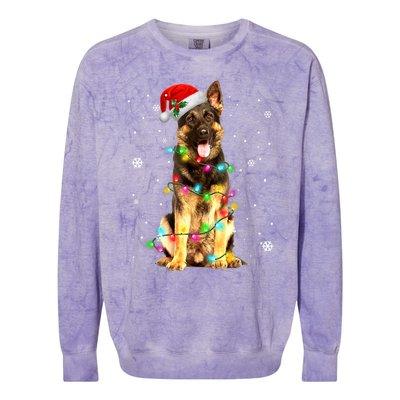 German Shepherd Dog Tree Christmas Sweater Xmas Dogs Gifts TShirt Colorblast Crewneck Sweatshirt