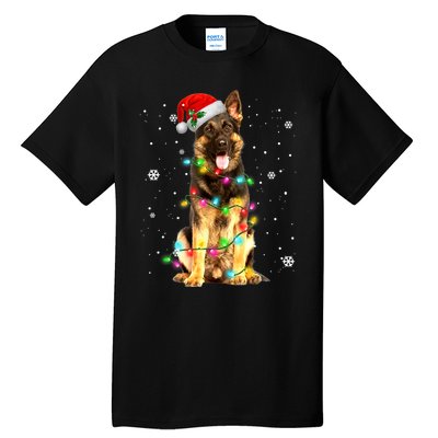 German Shepherd Dog Tree Christmas Sweater Xmas Dogs Gifts TShirt Tall T-Shirt