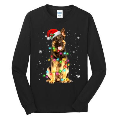 German Shepherd Dog Tree Christmas Sweater Xmas Dogs Gifts TShirt Tall Long Sleeve T-Shirt