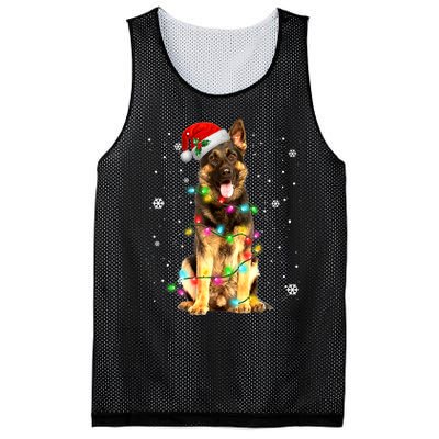 German Shepherd Dog Tree Christmas Sweater Xmas Dogs Gifts TShirt Mesh Reversible Basketball Jersey Tank