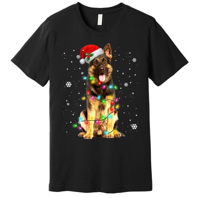 German Shepherd Dog Tree Christmas Sweater Xmas Dogs Gifts TShirt Premium T-Shirt