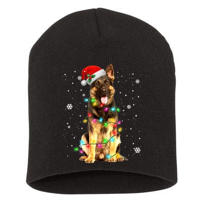 German Shepherd Dog Tree Christmas Sweater Xmas Dogs Gifts TShirt Short Acrylic Beanie