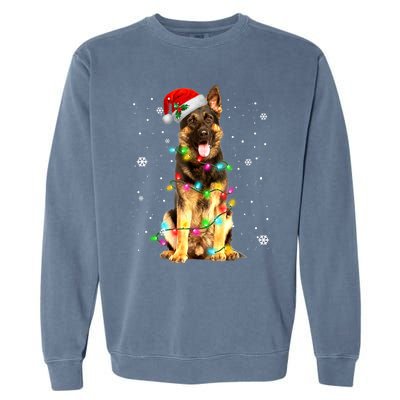 German Shepherd Dog Tree Christmas Sweater Xmas Dogs Gifts TShirt Garment-Dyed Sweatshirt