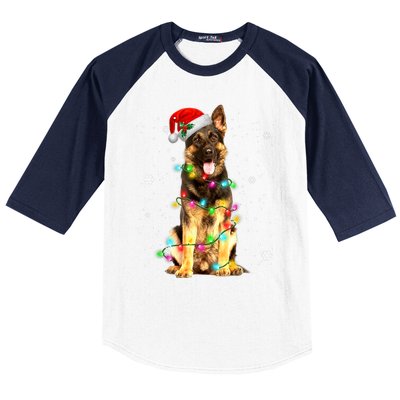 German Shepherd Dog Tree Christmas Sweater Xmas Dogs Gifts TShirt Baseball Sleeve Shirt