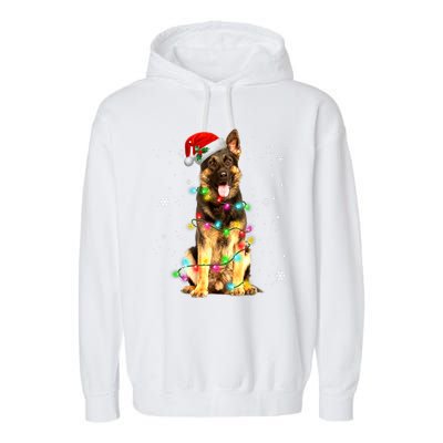 German Shepherd Dog Tree Christmas Sweater Xmas Dogs Gifts TShirt Garment-Dyed Fleece Hoodie