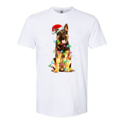 German Shepherd Dog Tree Christmas Sweater Xmas Dogs Gifts TShirt Softstyle CVC T-Shirt