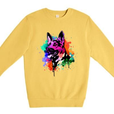 Ger Shepherd Dog Gift Premium Crewneck Sweatshirt