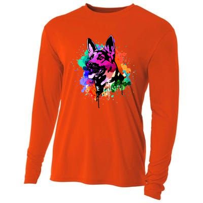 Ger Shepherd Dog Gift Cooling Performance Long Sleeve Crew