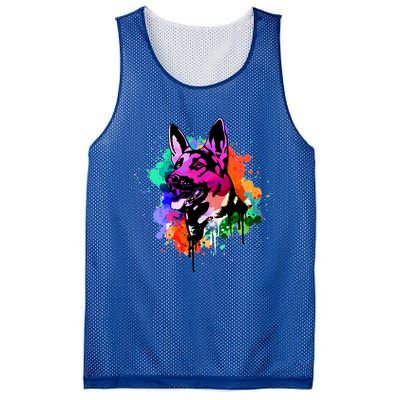 Ger Shepherd Dog Gift Mesh Reversible Basketball Jersey Tank