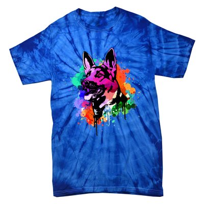 Ger Shepherd Dog Gift Tie-Dye T-Shirt