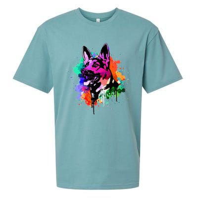 Ger Shepherd Dog Gift Sueded Cloud Jersey T-Shirt