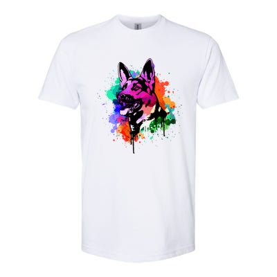 Ger Shepherd Dog Gift Softstyle CVC T-Shirt