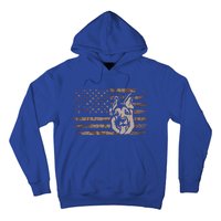 Ger Shepherd Dog In A Us Flag Gift Hoodie