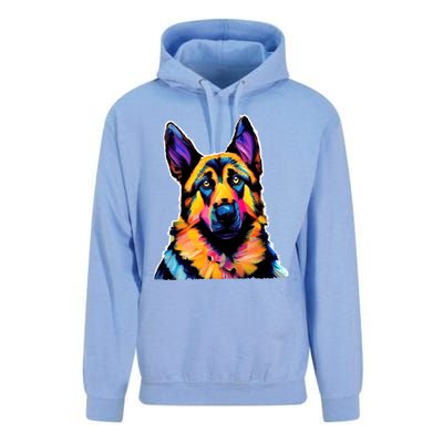 Ger Shepherd Dog Lover Colorful Artistic Mom Gift Unisex Surf Hoodie