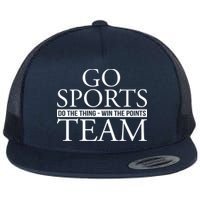Go Sports Do The Thing Win The Points Team Flat Bill Trucker Hat