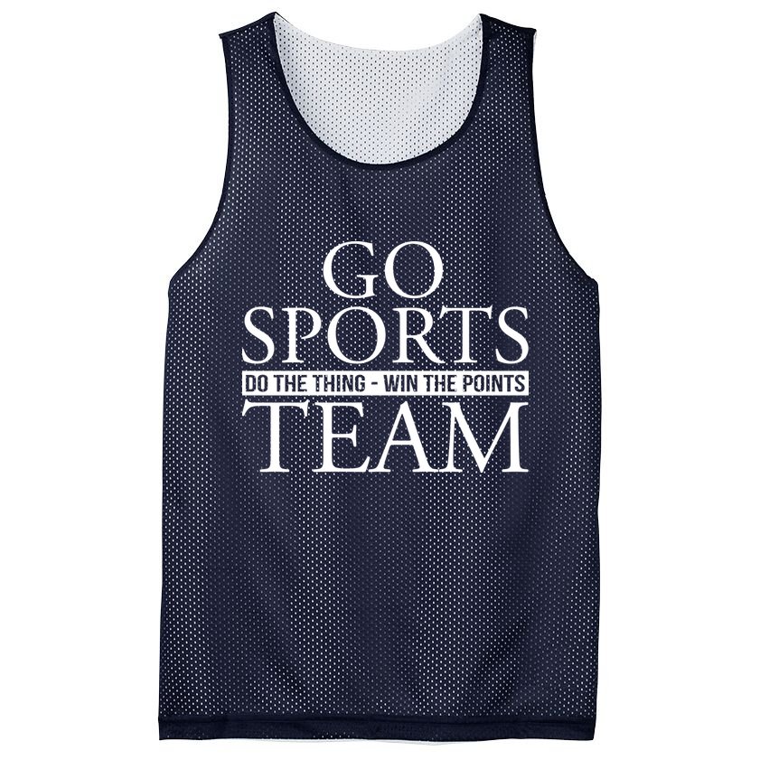 Go Sports Do The Thing Win The Points Team Mesh Reversible Basketball Jersey Tank