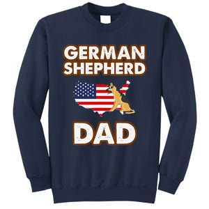 German Shepherd Dad American Flag For A Dog Lover Sweatshirt