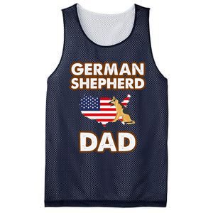 German Shepherd Dad American Flag For A Dog Lover Mesh Reversible Basketball Jersey Tank