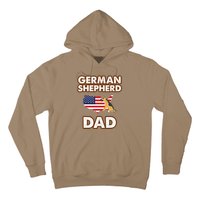 German Shepherd Dad American Flag For A Dog Lover Hoodie