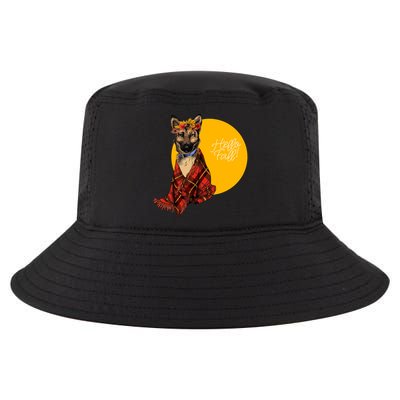 German Shepherd Dog Autumn leaves Blanket Hello Fall Cool Comfort Performance Bucket Hat