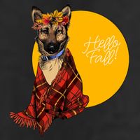 German Shepherd Dog Autumn leaves Blanket Hello Fall Cool Comfort Performance Bucket Hat