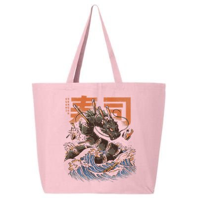 Great Sushi Dragon Japanese Food Kawaii Dragon Anime Sushi 25L Jumbo Tote