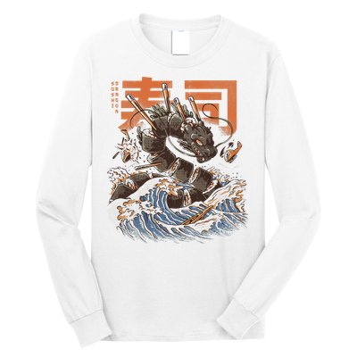 Great Sushi Dragon Japanese Food Kawaii Dragon Anime Sushi Long Sleeve Shirt