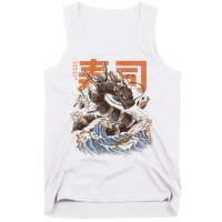 Great Sushi Dragon Japanese Food Kawaii Dragon Anime Sushi Tank Top