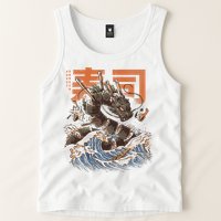 Great Sushi Dragon Japanese Food Kawaii Dragon Anime Sushi Tank Top