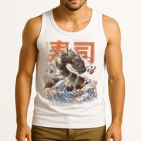 Great Sushi Dragon Japanese Food Kawaii Dragon Anime Sushi Tank Top
