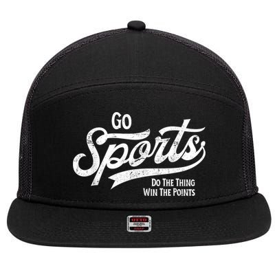 Go Sports Do The Thing Win The Points 7 Panel Mesh Trucker Snapback Hat