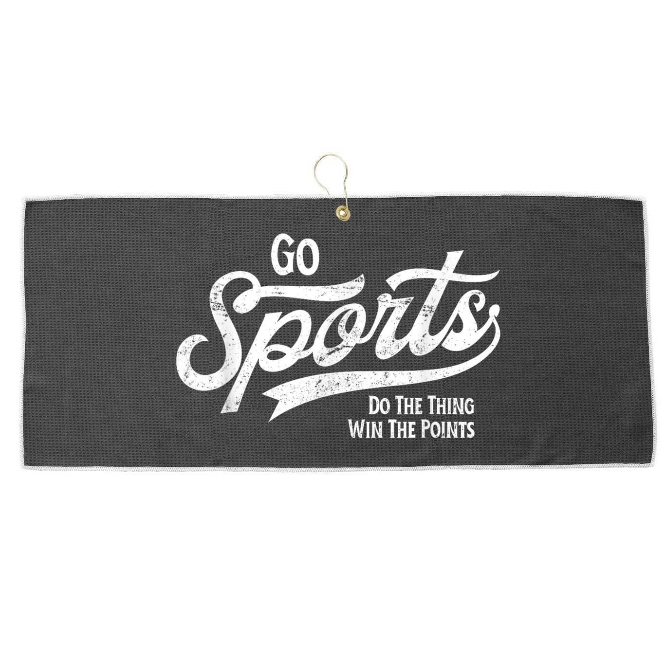 Go Sports Do The Thing Win The Points Large Microfiber Waffle Golf Towel