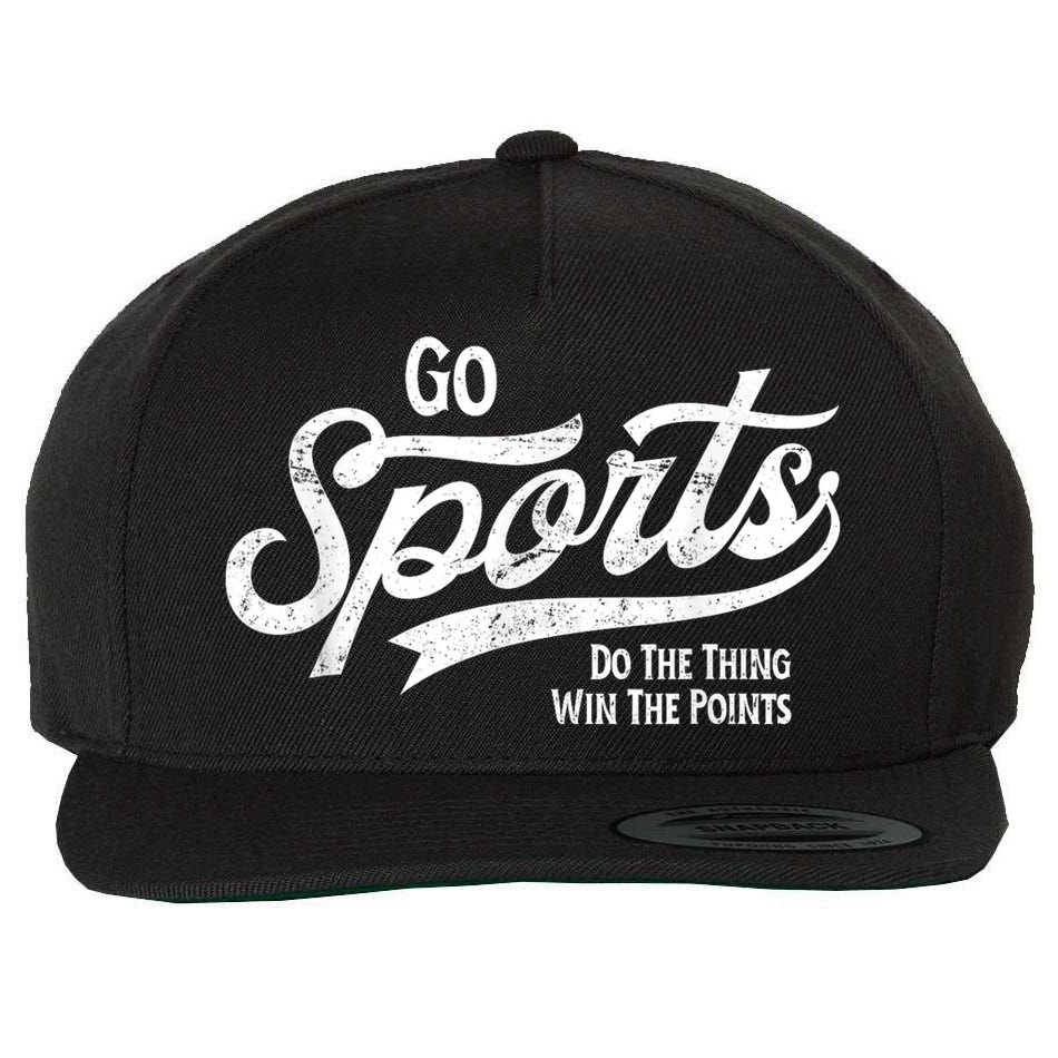 Go Sports Do The Thing Win The Points Wool Snapback Cap