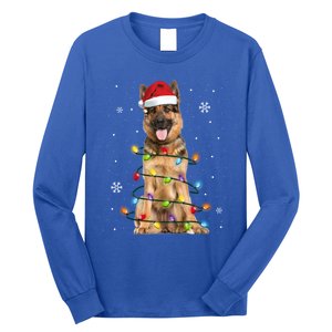 Ger Shepherd Dog Tree Christmas Sweater Xmas Dogs Gift Long Sleeve Shirt