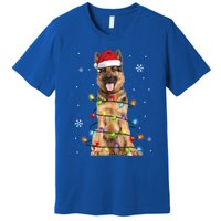 Ger Shepherd Dog Tree Christmas Sweater Xmas Dogs Gift Premium T-Shirt