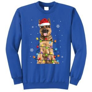 Ger Shepherd Dog Tree Christmas Sweater Xmas Dogs Gift Tall Sweatshirt