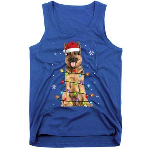 Ger Shepherd Dog Tree Christmas Sweater Xmas Dogs Gift Tank Top