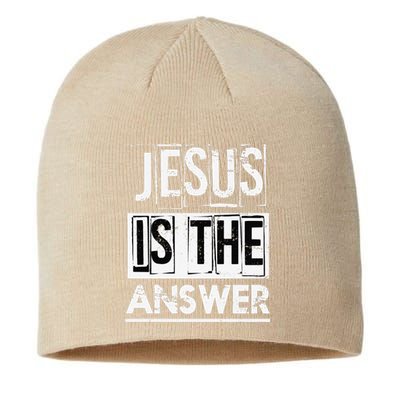 God Savior Devotee Christian Gift Jesus Sustainable Beanie