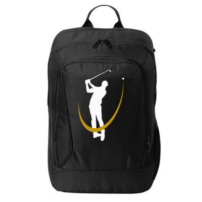 Golf Shot De Golfeur Le Golf City Backpack