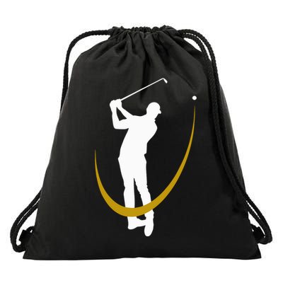 Golf Shot De Golfeur Le Golf Drawstring Bag