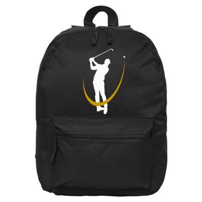 Golf Shot De Golfeur Le Golf 16 in Basic Backpack