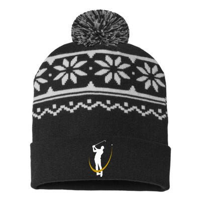 Golf Shot De Golfeur Le Golf USA-Made Snowflake Beanie