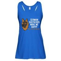 Ger Shepherd Dogs Make Me Happy Ger Shepherd Lover Great Gift Ladies Essential Flowy Tank