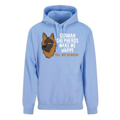 Ger Shepherd Dogs Make Me Happy Ger Shepherd Lover Great Gift Unisex Surf Hoodie