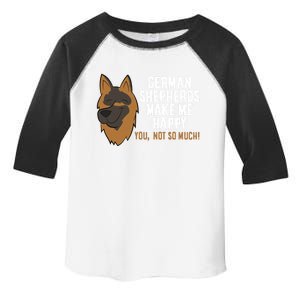 Ger Shepherd Dogs Make Me Happy Ger Shepherd Lover Great Gift Toddler Fine Jersey T-Shirt