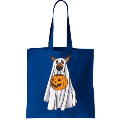 Ger Shepherd Dog Ghost Funny Halloween Pumpkin Dog Lover Gift Tote Bag