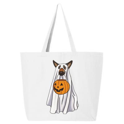 Ger Shepherd Dog Ghost Funny Halloween Pumpkin Dog Lover Gift 25L Jumbo Tote