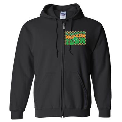 Groovy St.patrick's Day Drinking Team Full Zip Hoodie