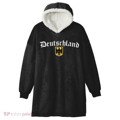 Germany Soccer Deutschland Sports Team Germany Hooded Wearable Blanket
