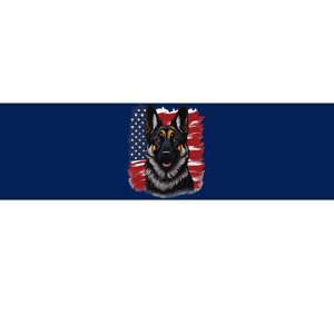 German Shepherd Dog USA Flag Bumper Sticker